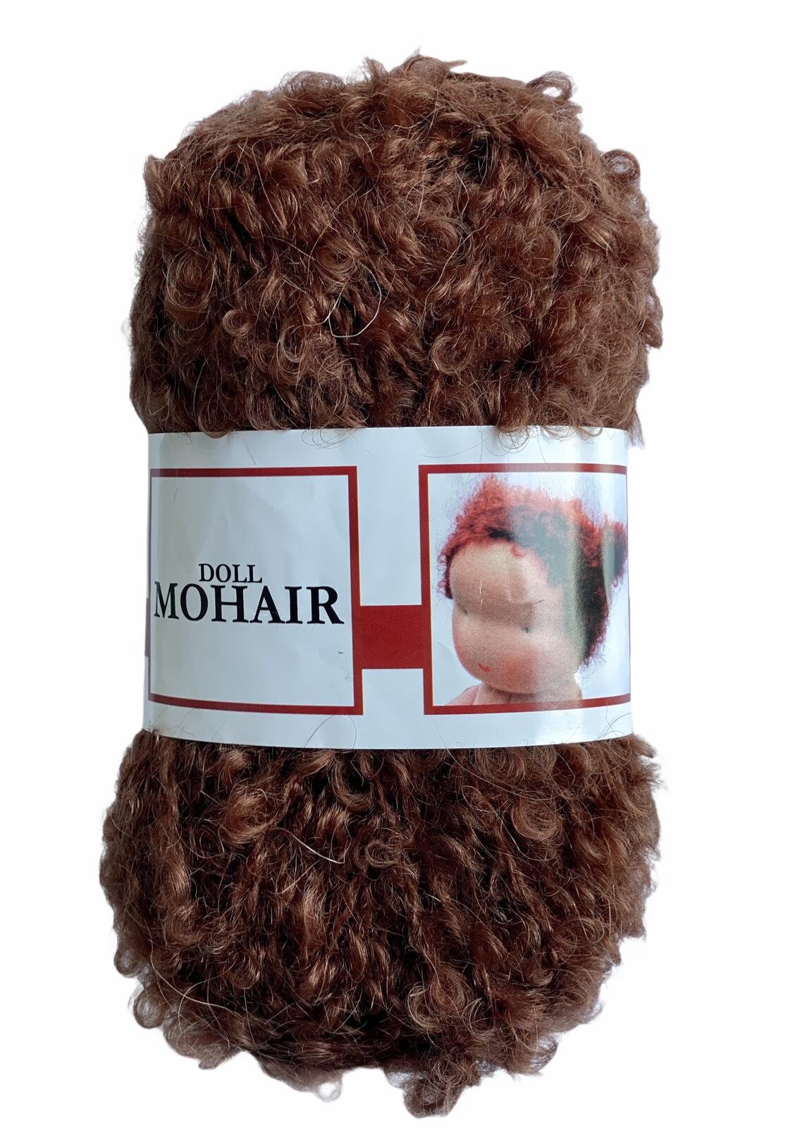 De witte Engel Waldorf Doll Hair Mohair Blouclé Yarn for Waldorf/Steiner Dolls 50 gr
