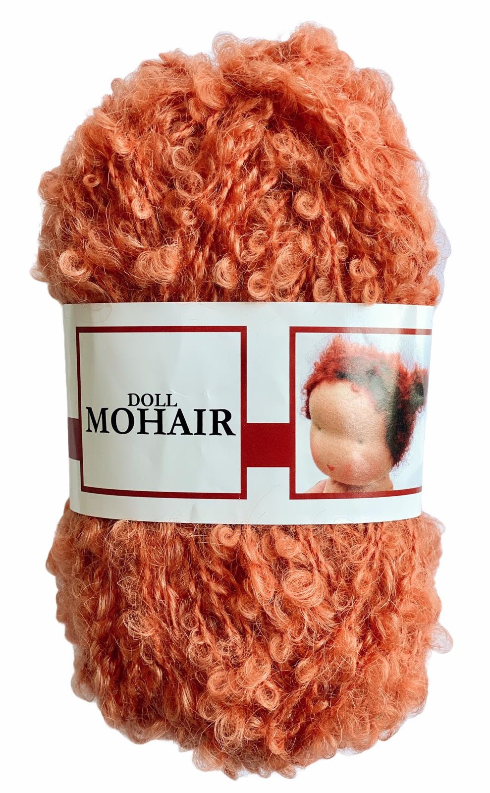De witte Engel Waldorf Doll Hair Mohair Blouclé Yarn for Waldorf/Steiner Dolls 50 gr