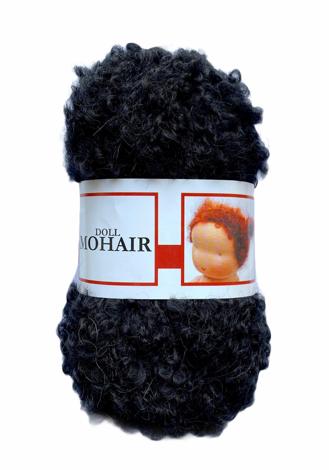 De witte Engel Waldorf Doll Hair Mohair Blouclé Yarn for Waldorf/Steiner Dolls 50 gr
